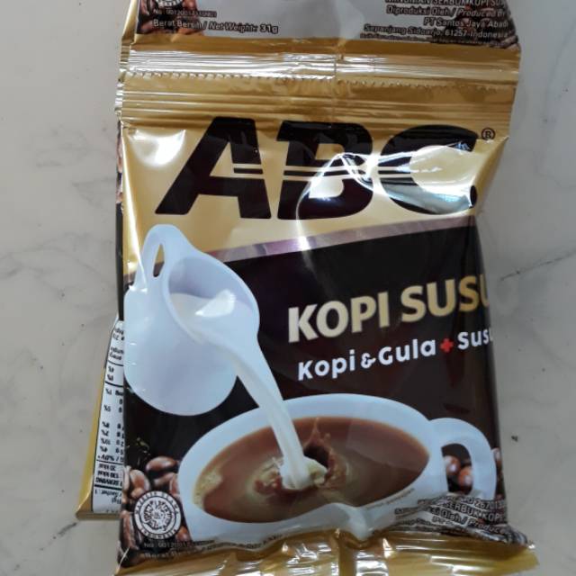 

Kopi abc susu 1 renteng ( 10pcs )