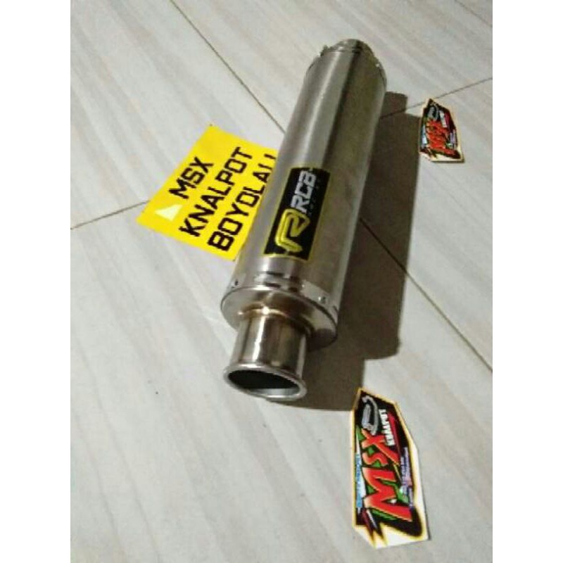 silencer knalpot RCB bulat panjang silencer knalpot only inlet 50