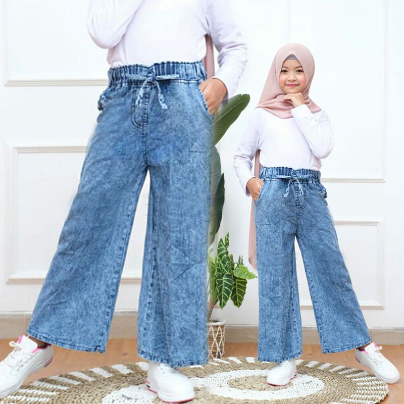 KULOT ANAK 6-14 TAHUN / KULOT JEANS ANAK PEREMPUAN / CELANA KULOT