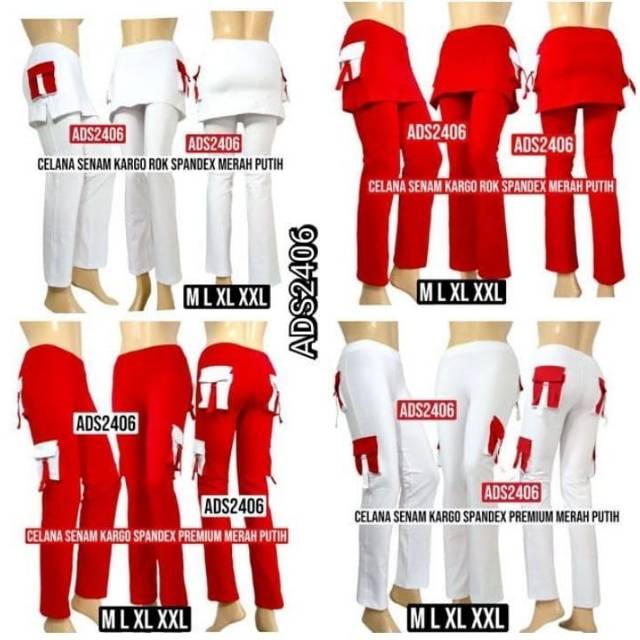 CARGO PANTS - CELANA ROK - BAJU SENAM- BAJU OLAHRAGA WANITA- BAJU SENAM MURAH -BAJU YOGA -BAJU ZUMBA