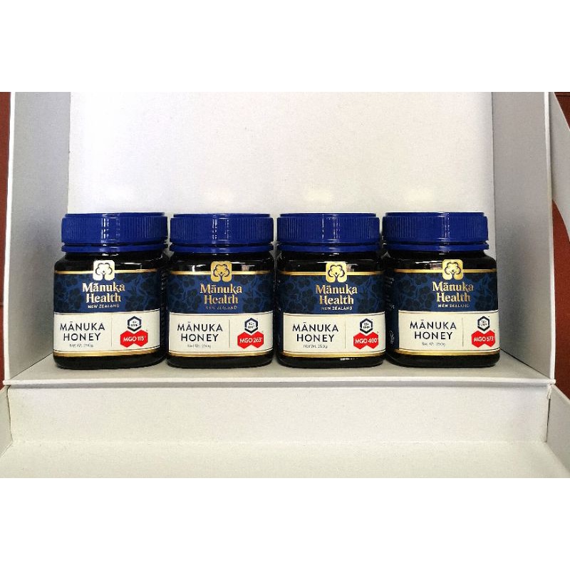 

Manuka Health MGO 115, MGO 263, MGO 400, MGO 573 + 250gr Manuka honey ORI New Zealand