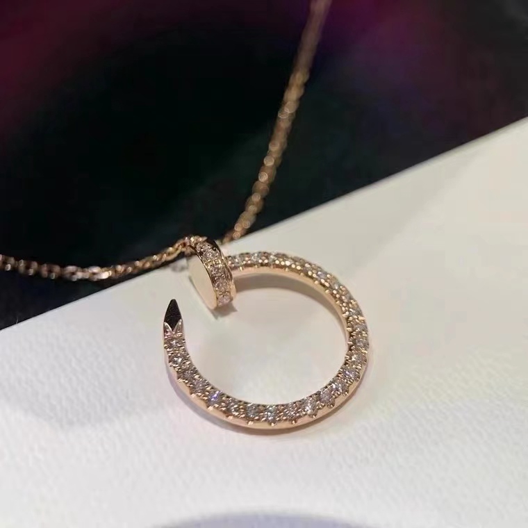 2021 Kalung Rantai Titanium Steel Lapis Rose Gold 18K Desain Minimalis Mewah Untuk Wanita