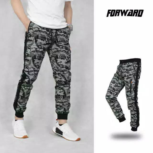 Celana Jogger Pakaian Pria / Bawahan joger pria army camo loreng pant urban