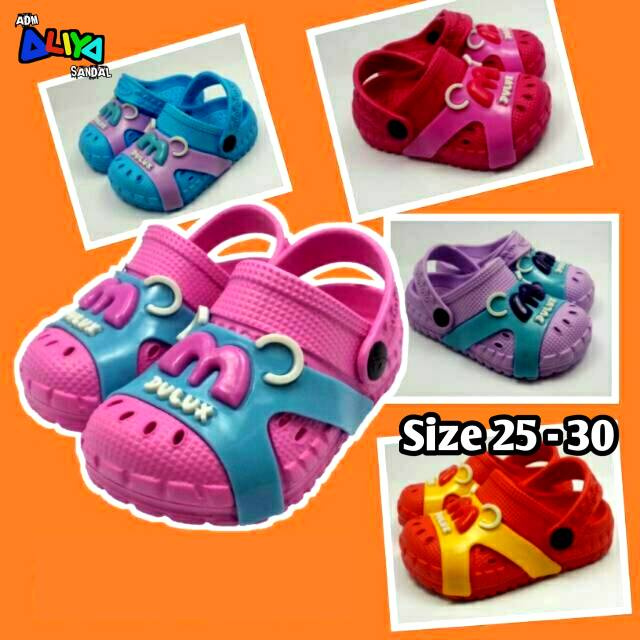  Sandal  baim Cewek Cowok Mc Donal Mcdey Dulux 195D 