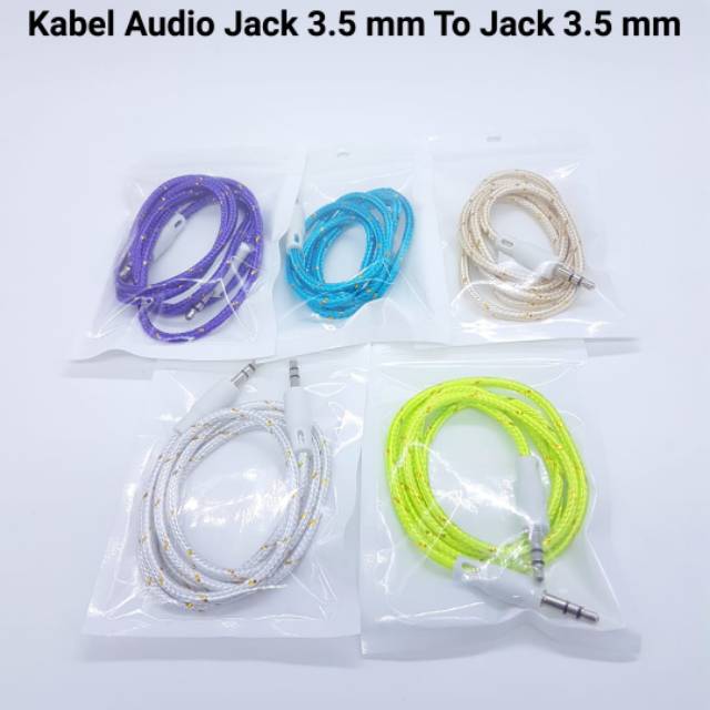 Kabel Audio 3.5mm - Kabel Aux Jack 3.5mm to Jack 3.5 mm