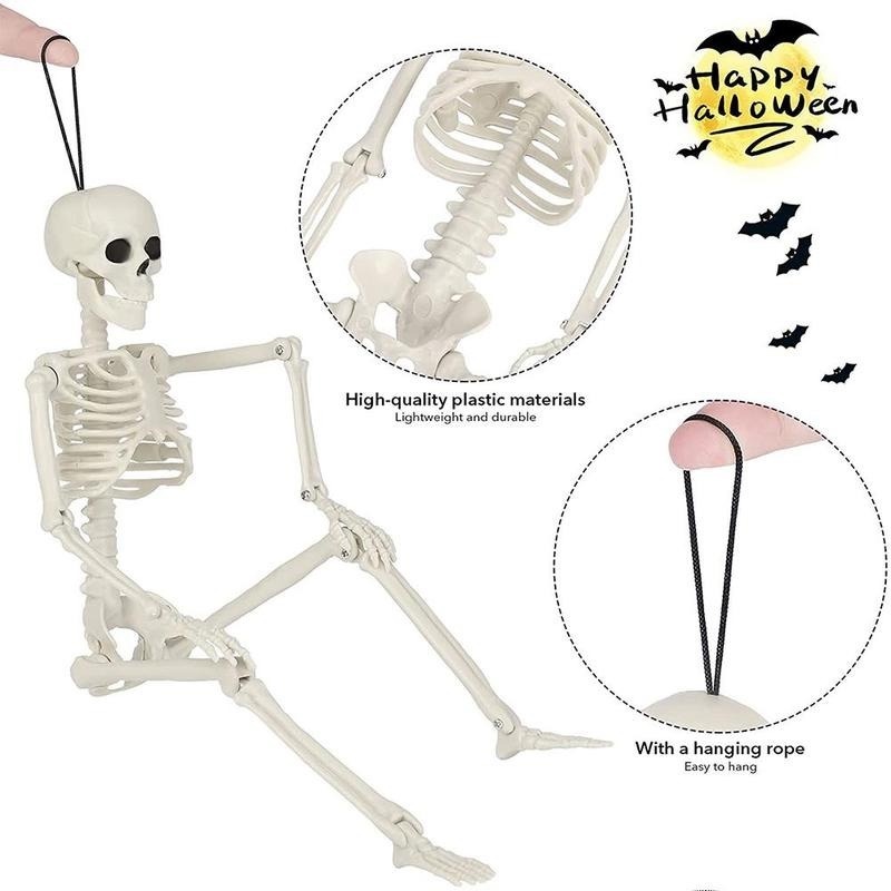 Ornamen Tengkorak Besar Bahan Plastik Ukuran 60cm Untuk Dekorasi Halloween