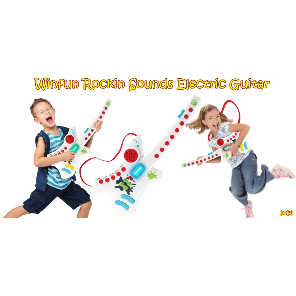 Gitar Anak 2058 Winfun Rockin Sounds Electric Guitar Gitar Anak