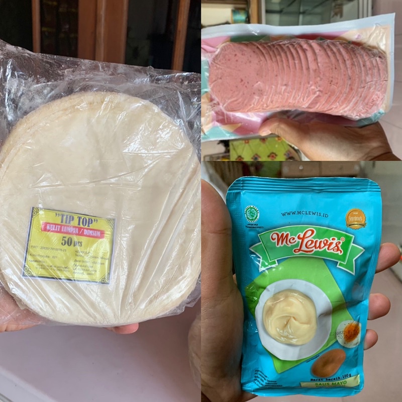 

PAHE KULIT LUMPIA 50pcs + BEEF 20pcs + MAYONAISE 100gr