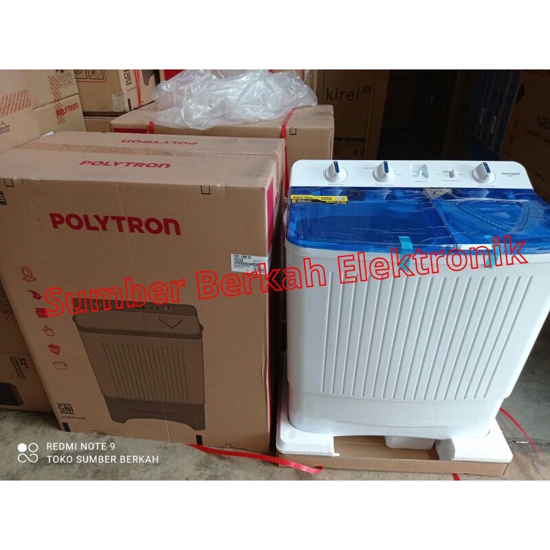 Polytron Mesin Cuci 2 Tabung 7 Kg PWM 701 PWM-701 low watt promo bandung