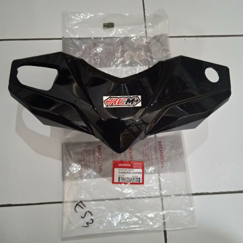 BATOK KEPALA DEPAN DPN HONDA BEAT FI F1 ESP INJEKSI 2012 2013 2014 WARNA HITAM BLACK ORI ORIGINAL HONDA AHM HGP ASLI 53205-K25-900FMB