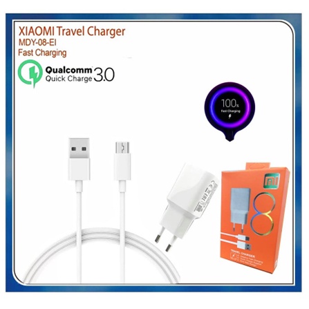 MDY08EI Charger Xiaomi mi 8 QUALCOMM 3.0 Fast Charging 2A MDY-08-EI / MI8