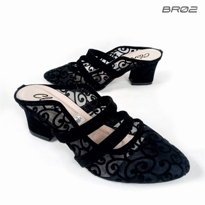 CLORIE SANDAL HELS HAK TAHU WANITA BRUKAT APOLLO BR02