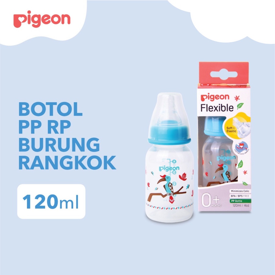 Pigeon Bottle Flexible Local Animal PP 120 ML