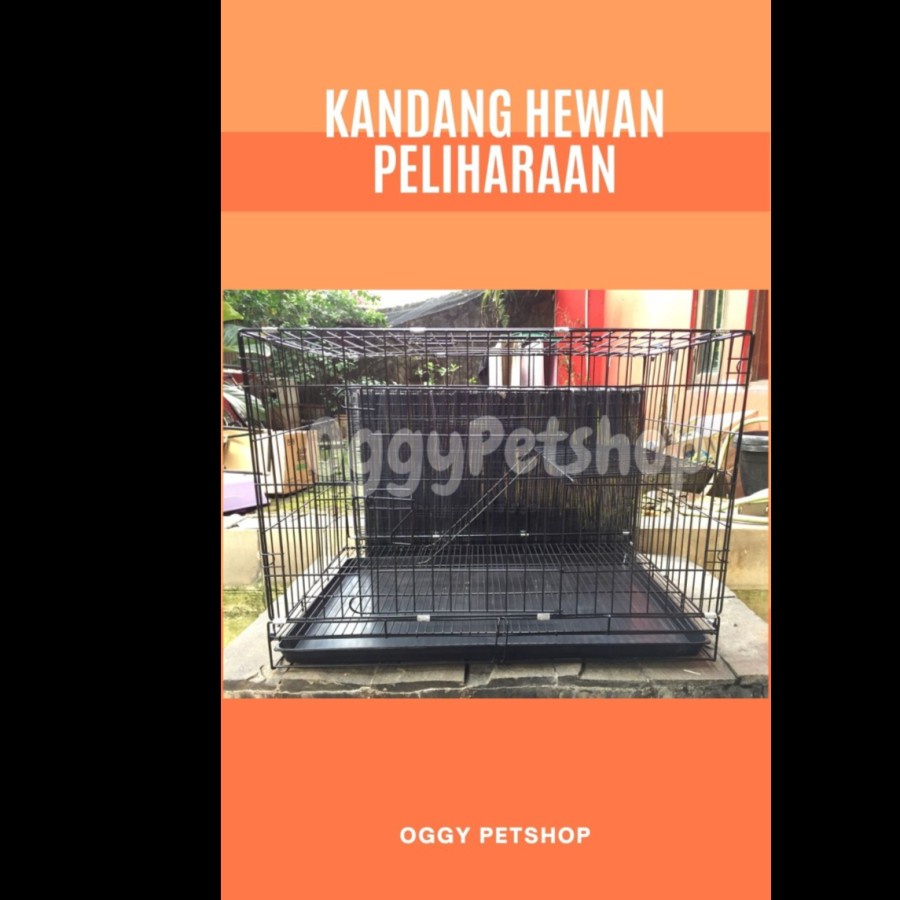 [GRAB GOJEK] KANDANG HEWAN BESI LOKAL Uk Sedang untk Kucing Anjing dll