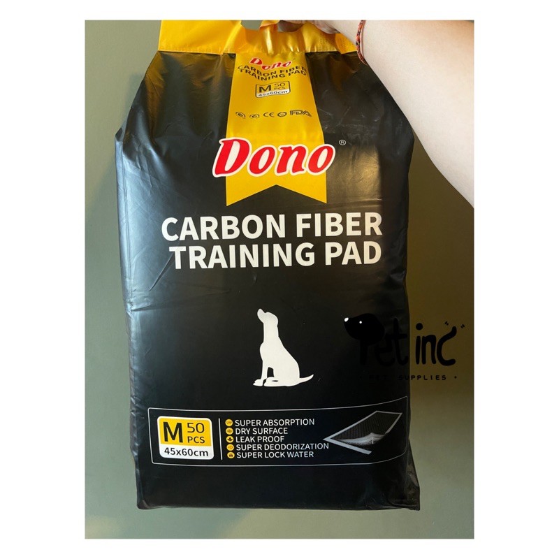 Dono carbon pee pad ukuran 45x60cm (kemasan baru)