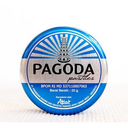 PAGODA PASTILLES Permen 20 GR Rasa Mint Anggur Lemon Stroberi Apel Jeruk 10 GR - Melegakan Tenggorokan Pastiles