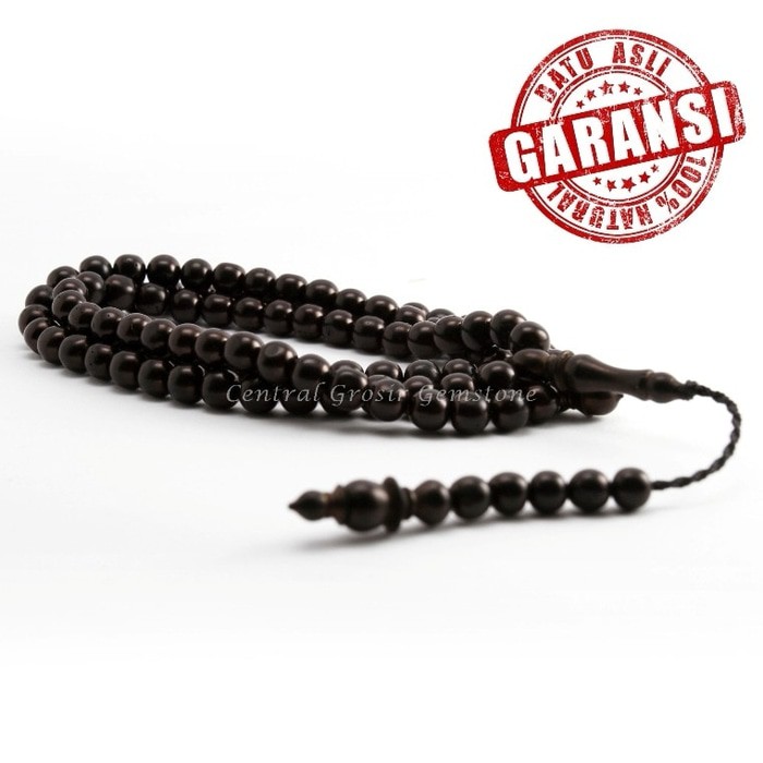 TASBIH 99 KAYU KAUKAH KOKKA KAOKA HITAM ORIGINAL GARANSI