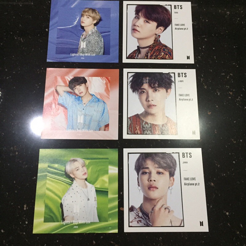 BTS CHANGING JACKET FLYER LIGHTS AIRPLANE FAKE LOVE