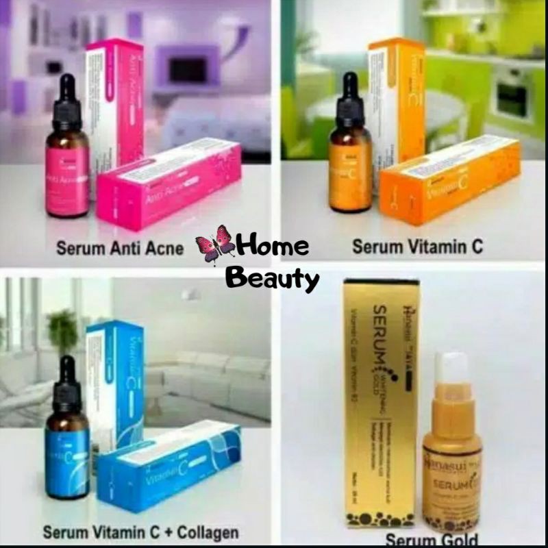 ❤ PAMELA ❤ HANASUI Serum 20ml VitC/Whitening Gold/Anti Acne/Men Bright/Bright Up Propolis Halal Original BPOM