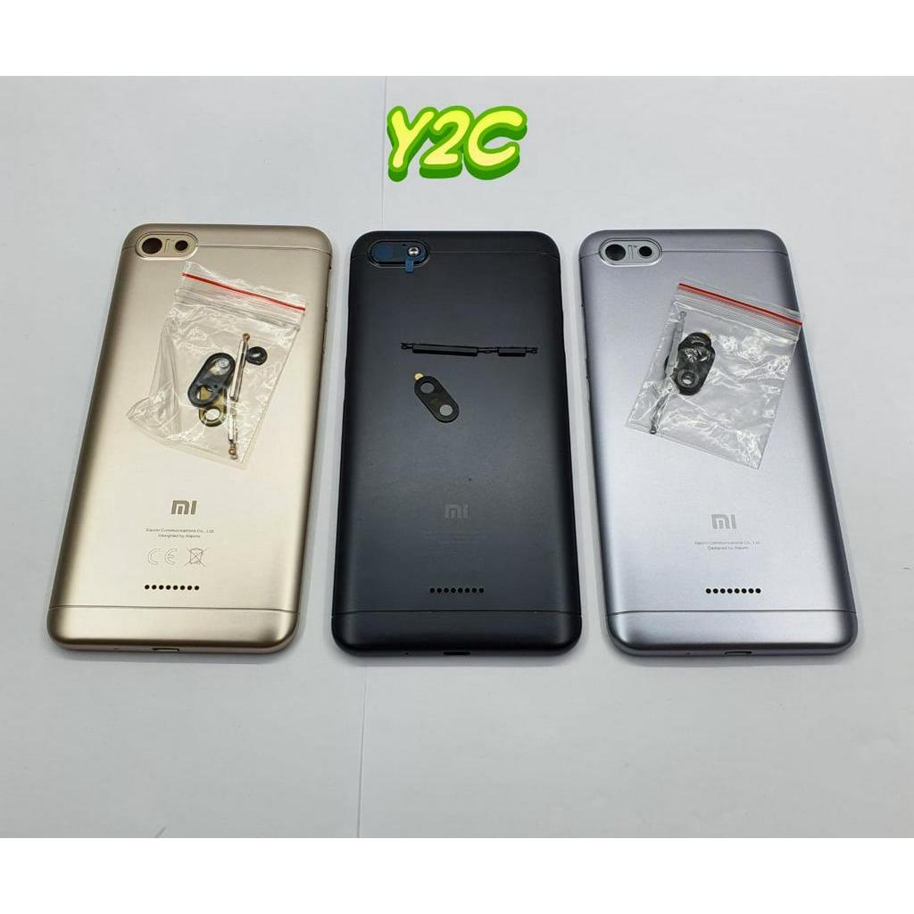 BACKDOOR XIAOMI REDMI 6A DUAL SIM / BACK COVER TUTUP BELAKANG / BATERAI