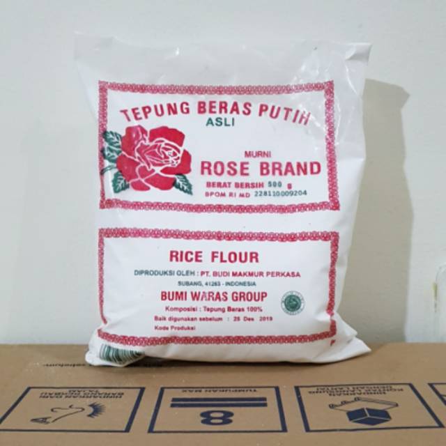 

Tepung Beras Putih Rose Brand 500gr