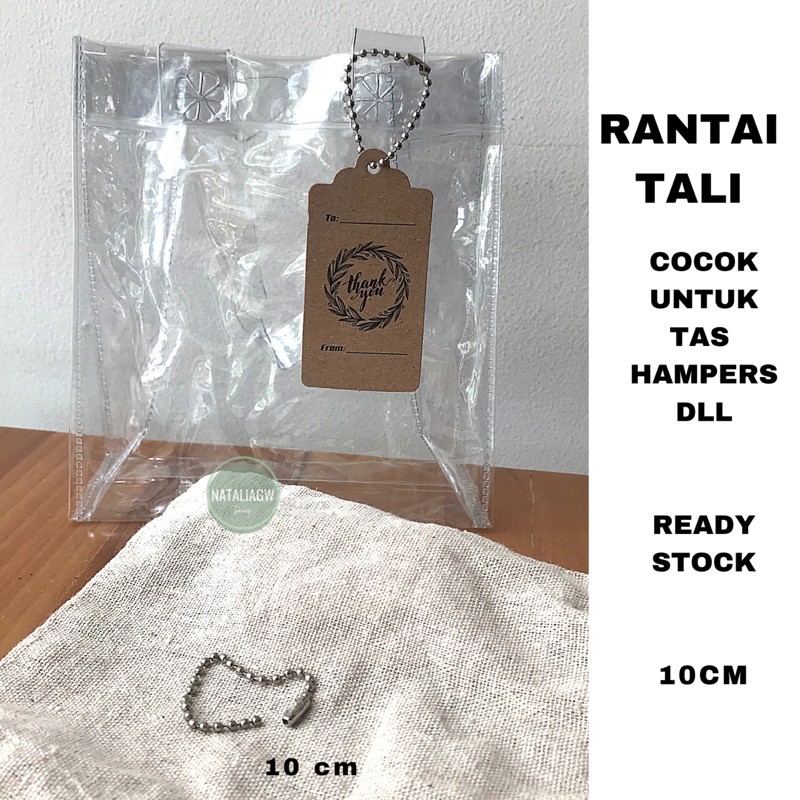 Tali rantai besi untuk kartu ucapan hampers hantaran bisa eceran