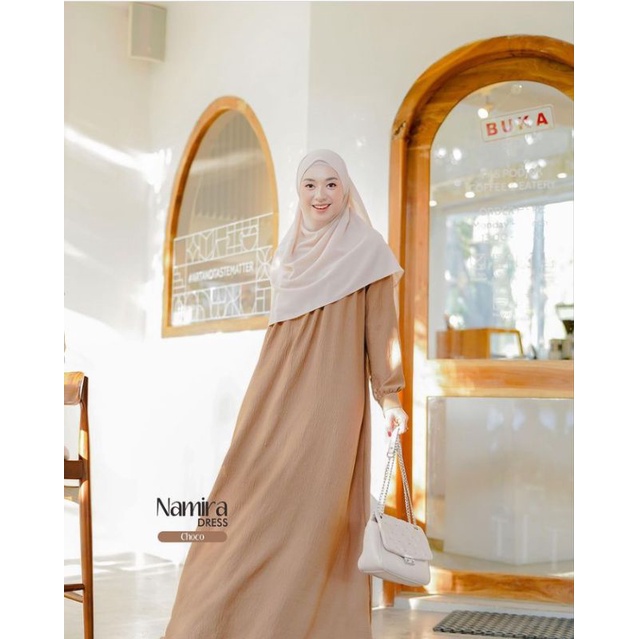 Gamis Krinkle/ Gamis Crinkle/ Gamis Airflow Dress Crinkle Namira Dress by Zayena