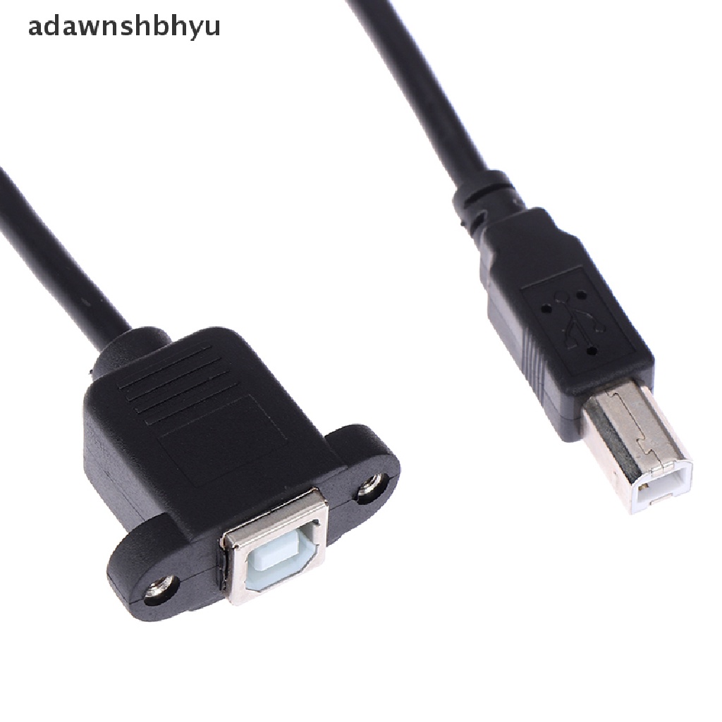 Kabel Ekstensi Printer adawnshbhyu USB 2.0 Type B Male to Type B Female Dengan Panel Mount