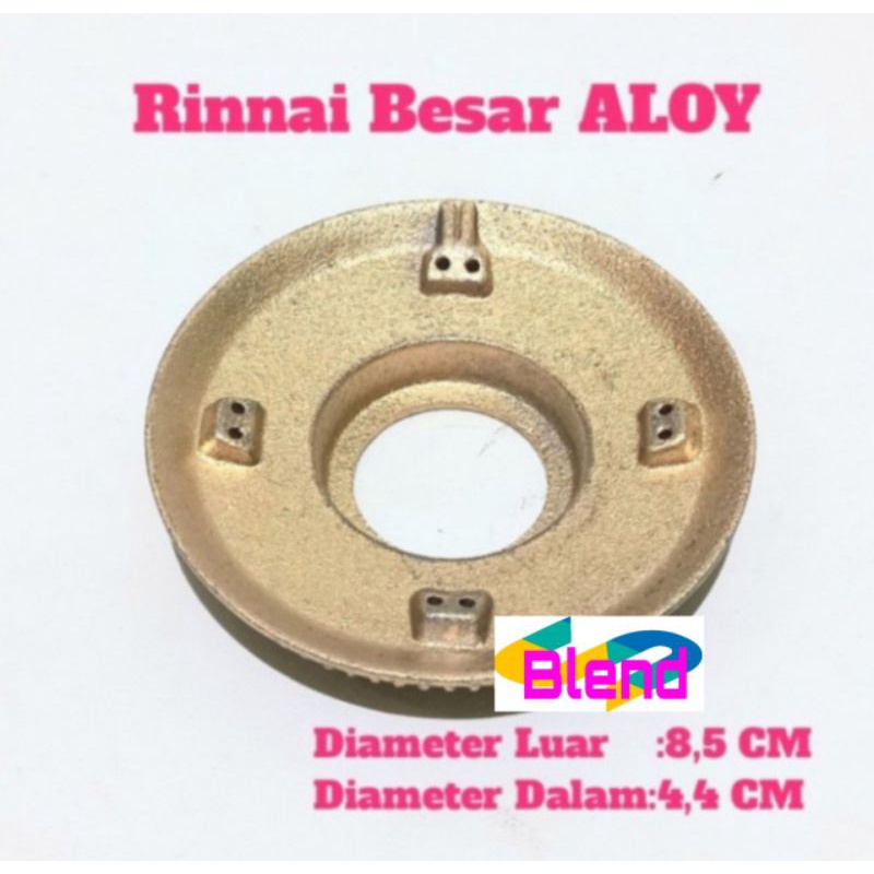 Burner Model Rinnai Besar ALOY Tebal - Barner Kompor Gas 8,5 cm 602 A