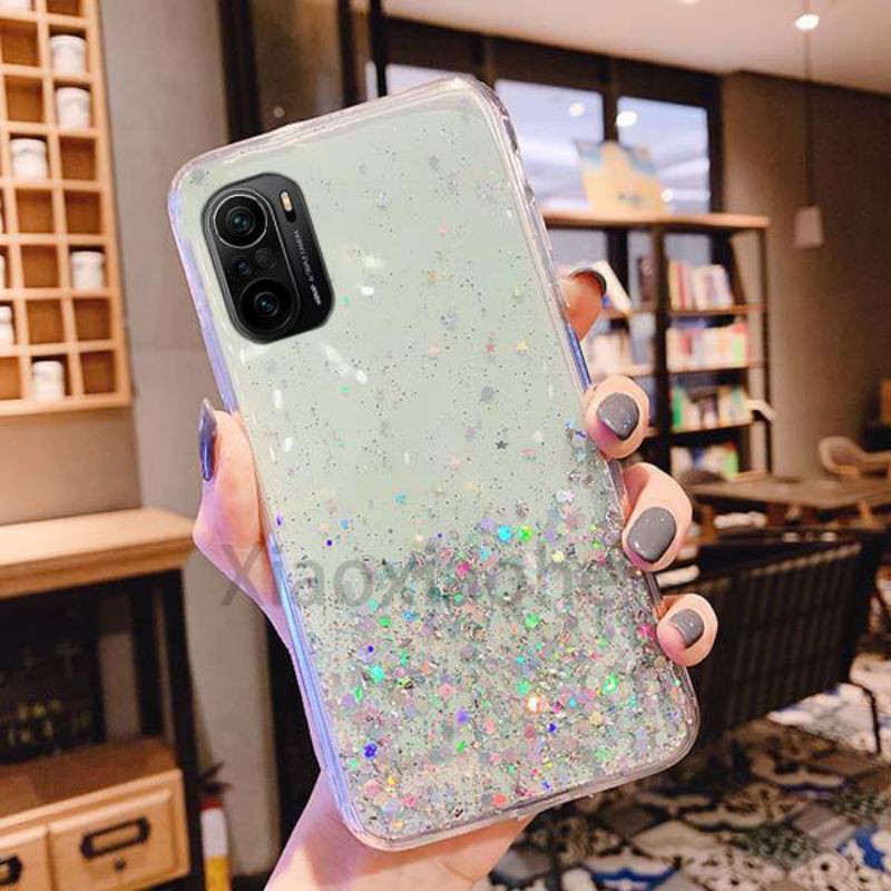 Xiaomi Poco F3 Redmi K40 K40 Pro 2021 Casing Soft Case Tpu Bahan Premium Glitter Glossy