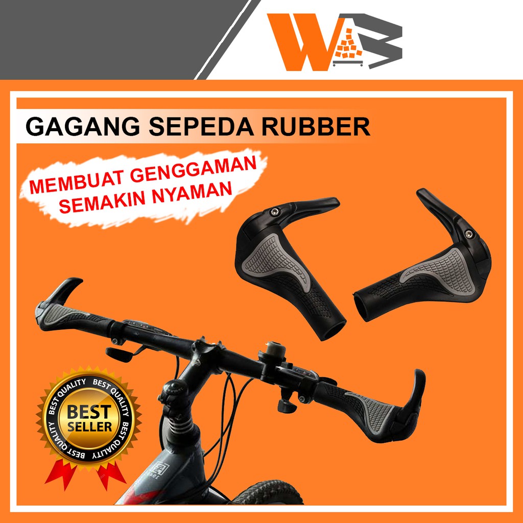 COD Stang Handgrip Sepeda Sarung Hand Grip Handlebar Sepeda Bmx Lipat Gunung Rubber Karet Empuk B57