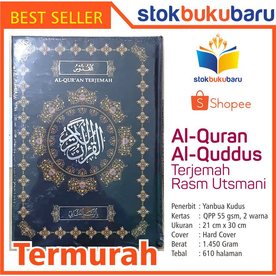 Al-Quran Al-Quddus Terjemah BESAR Rasm Utsmani Alquran Hafalan Kudus