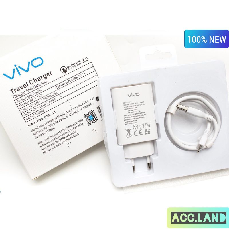 CHARGER VIVO FAST CHARGING MICRO V3 V5 V7 V9 V11 V15 (ADAPTOR + KABEL)