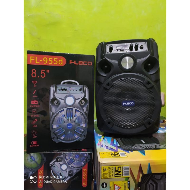 SPEAKER BLUETOOTH FLECO 8'5 INCH FL-995C/D BONUS MIC KAROKE X-BASS//SPEAKER SALON AKTIF//SPEAKER FLECO X-BASS//SPEAKER WIRELESS//SPEAKER KARAOKE 8'5 INCH