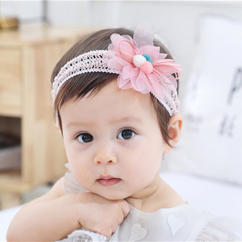 Bandana Bayi Headband Anak Flower Bloom