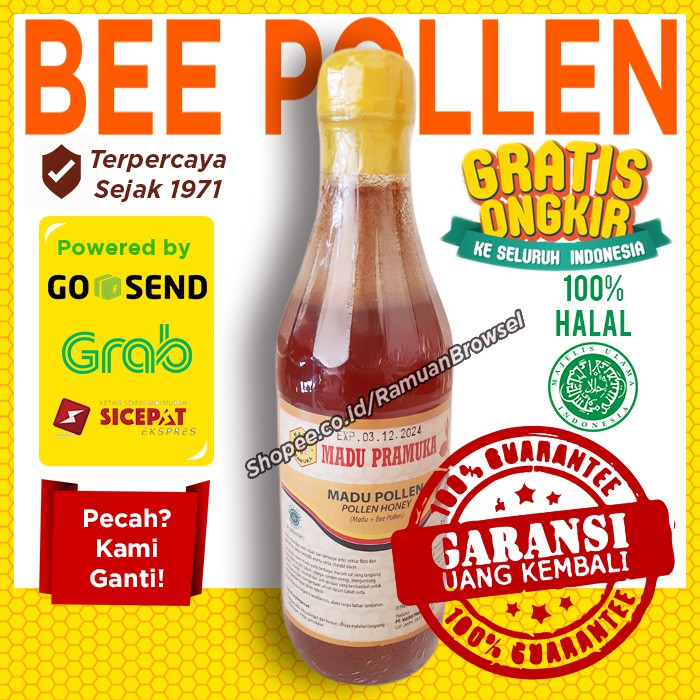 

Madu Pramuka Bee Pollen 350 ml