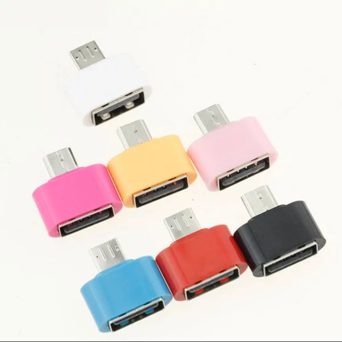 OTG MINI PERSEGI POLOS V8 Micro Usb port konektor PLUG NON KABEL