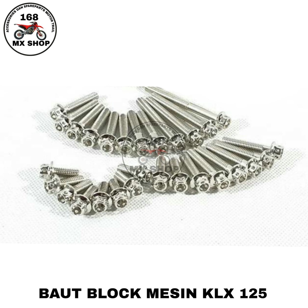 BAUT BLOCK MESIN KLX 125