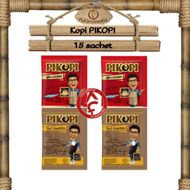 Pikopi kopi 3in1 kopimix & moccachino 1renceng [15sachet]