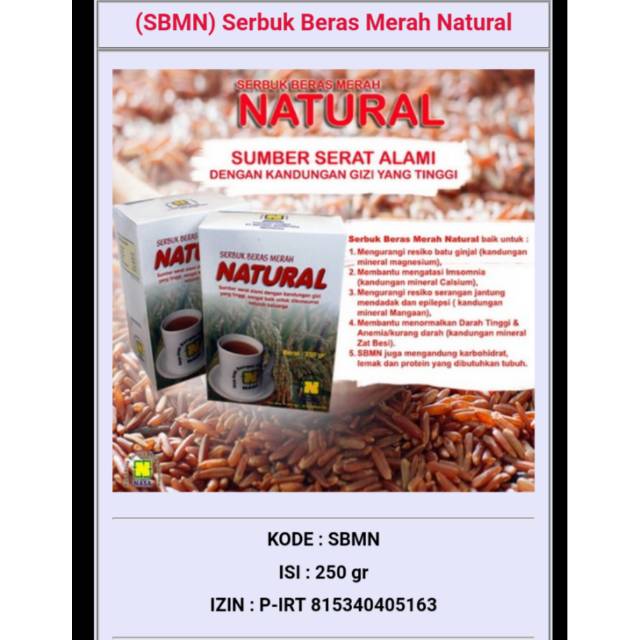 

(SBMN) Serbuk Beras Merah Natural