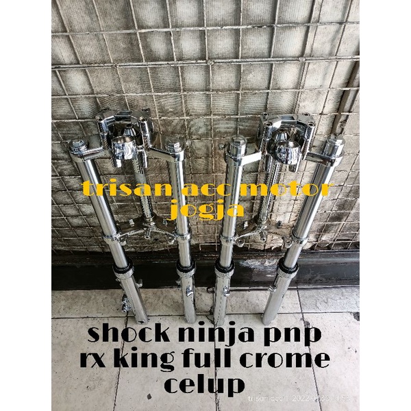 shock sok skok depan ninja pnp rx king full crome celup