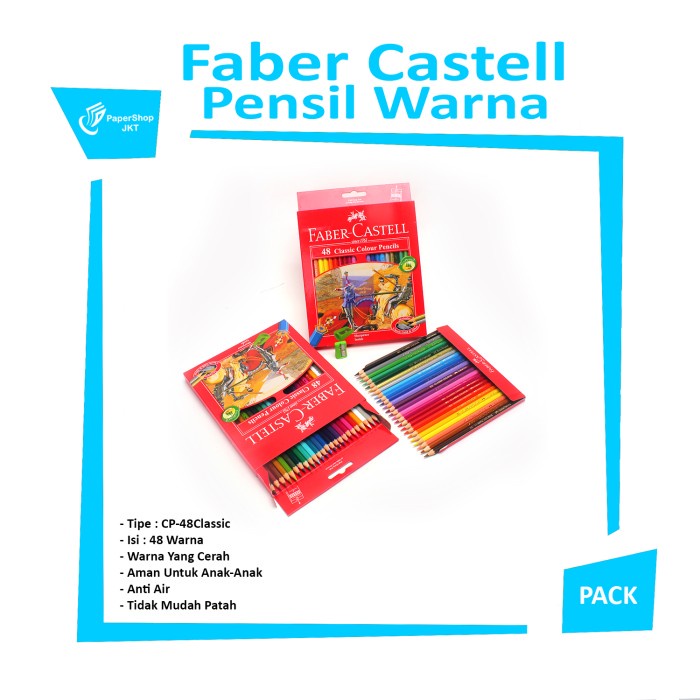 

(DISKON TERMURAH) Pensil Warna Faber Castell isi 48 Classic