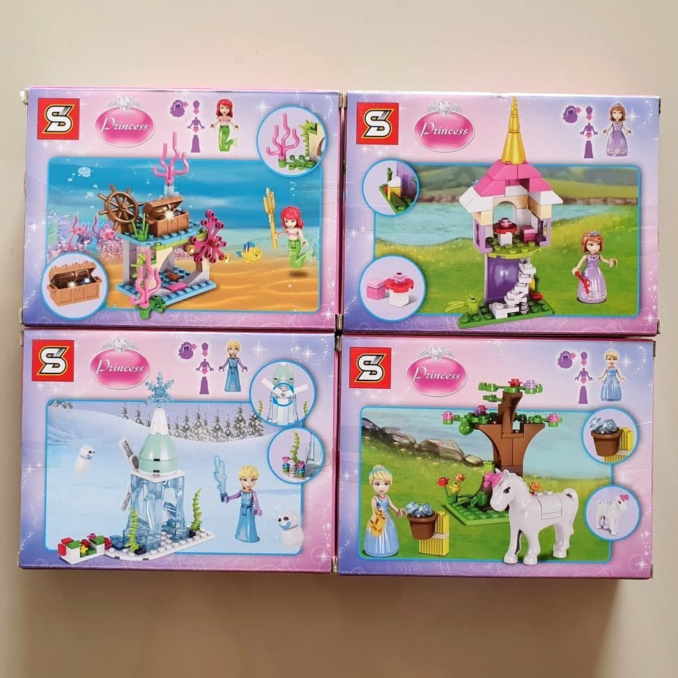 termurah SY790 Princess disney paket 4 karakter SY 790 lego compatible