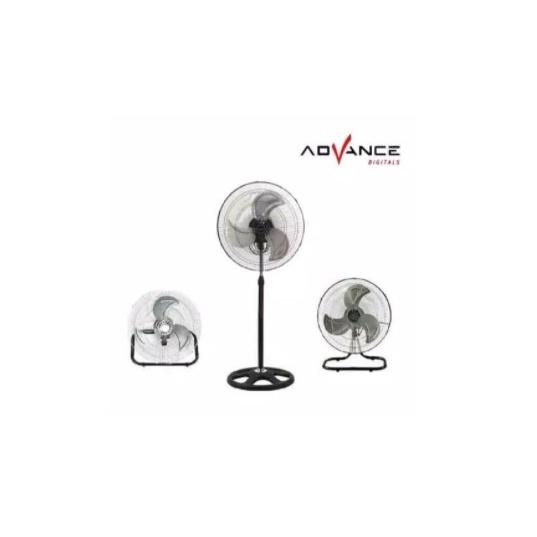 Advance Kipas Angin Berdiri 18'' Besi Stand Fan 3in1 TDS 18 Wall Desk Stand