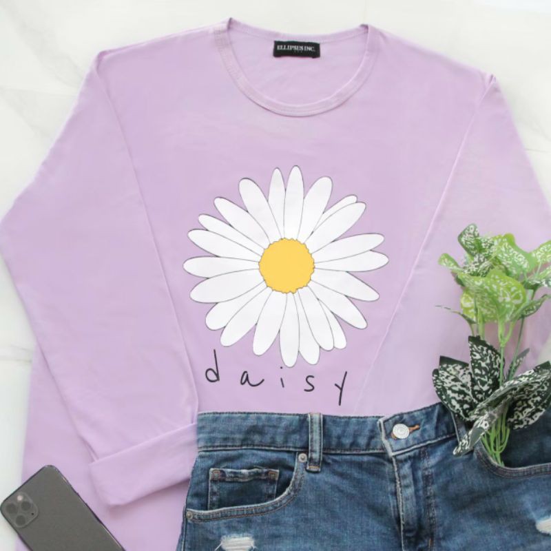Kaos Lengan Panjang Wanita - Daisy