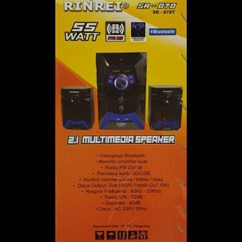 Speaker Bluetooth Rinrei SR878T Radio