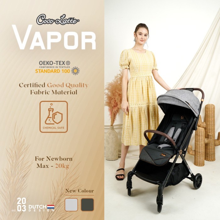 Makassar - Cocolatte Stroller Vapor Autofold Teringan Kereta Dorong Bayi Cabin Size