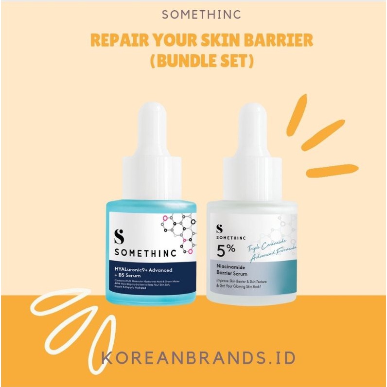 SOMETHINC Repair Your Skinbarrier Bundle (5% Niacinamide Barrier + Hyaluronic9+ Advanced + B5 Serum)