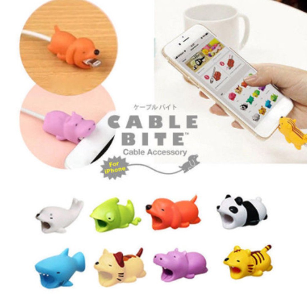 Cable Bite Animal Shape Anti-Break Data Cable Protection Sleeve