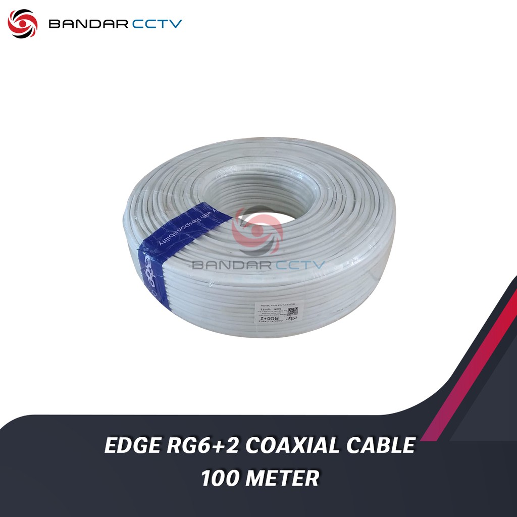 Kabel Coaxial Edge RG6 Plus Power 100 Meter